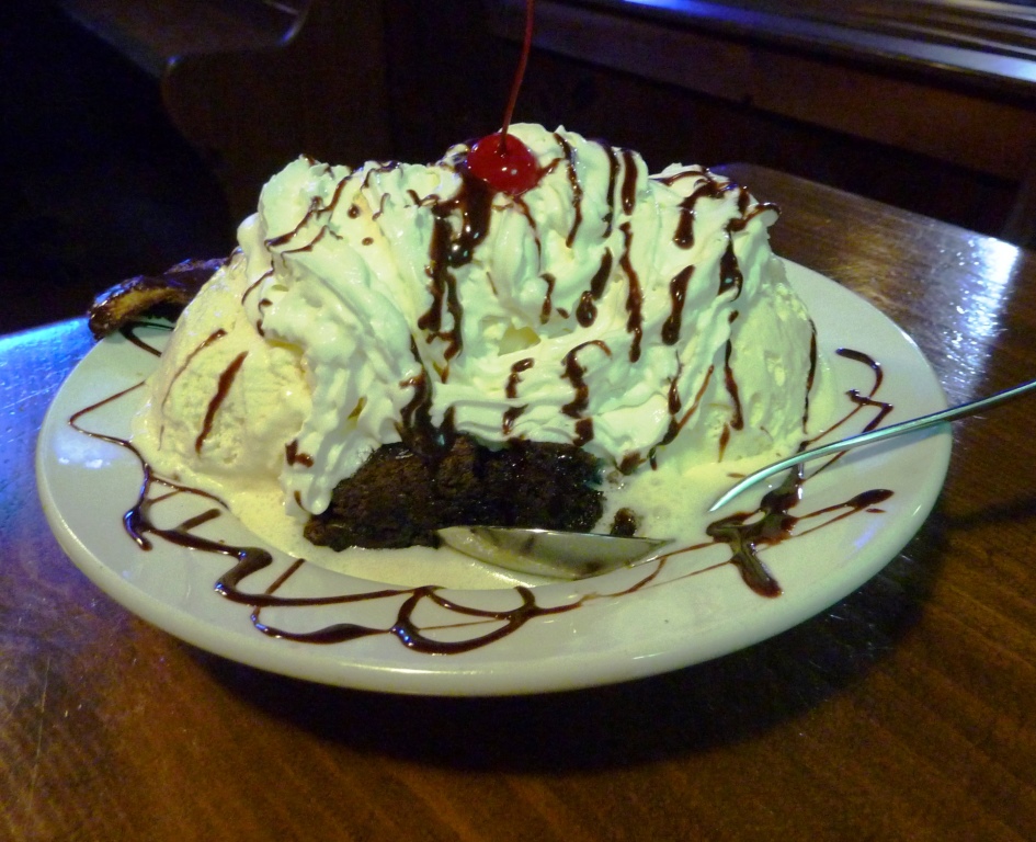 Guinness brownie sundae from Father's Kitchen & Taphouse in Sandwich, Mass.