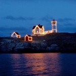 nubble-christmas Nubble Lighthouse during the holidays