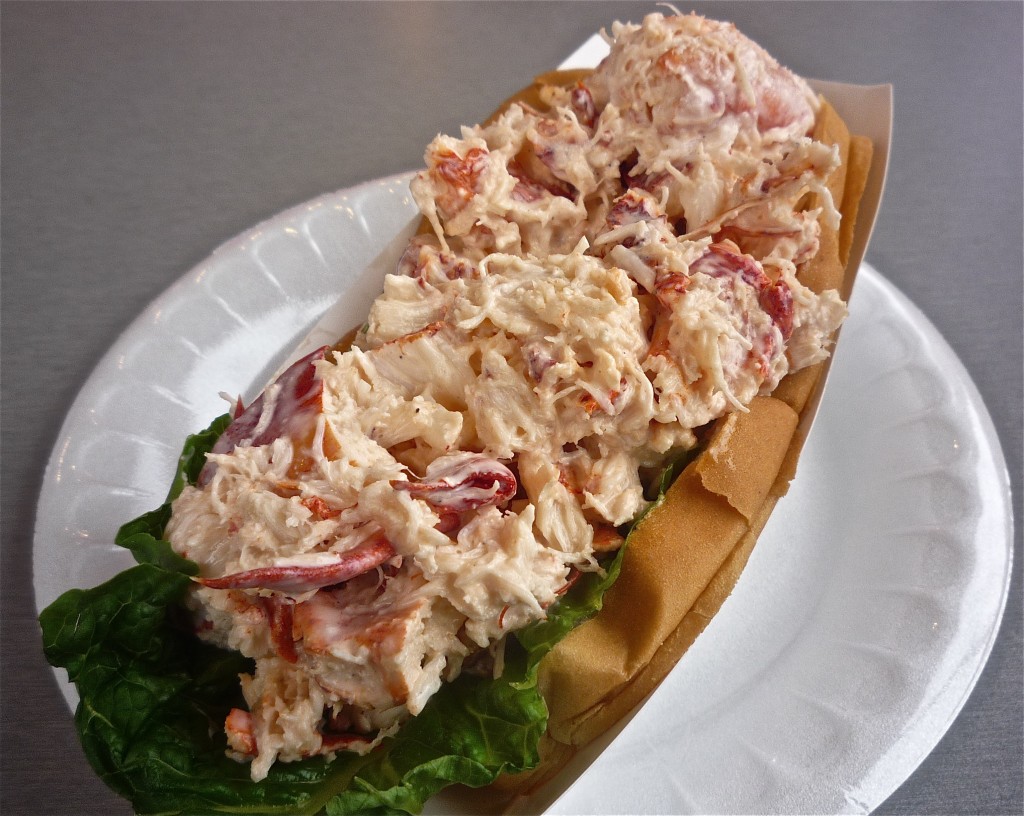 Photo of lobster roll from the Lobster roll from Lobster Hut in Plymouth MA