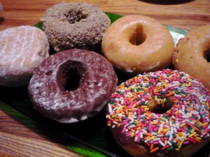 Photo of donuts from Donut Express, Medfield, Mass.