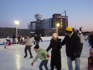 Picture of Winter Skate at Patriot Place, Foxboro MA