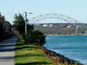 The Cape Cod Canal Bike Trail is a great place to bike or walk.. and it's free! (photo by Eric)