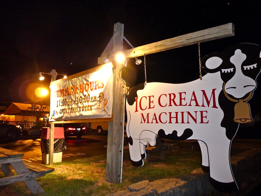 Ice Cream Machine sign, Cumberland, Rhode Island