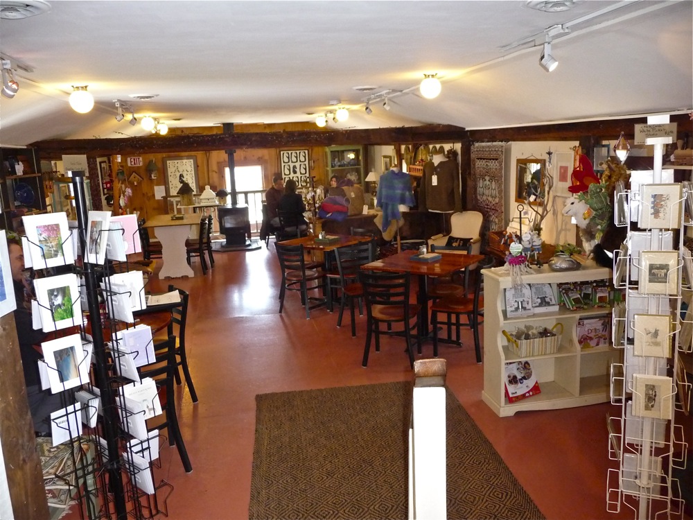 Gift shop and dining area at The Country Store in Petersham MA