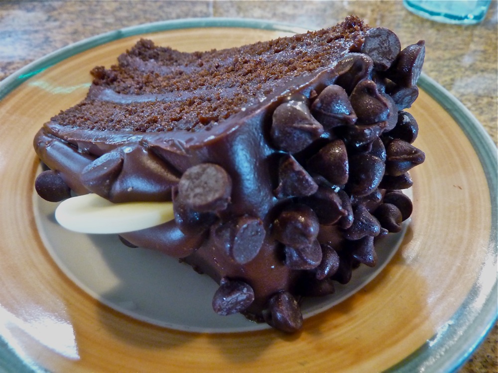 Chocolate cake from the Vernon Diner in Vernon, Connecticut