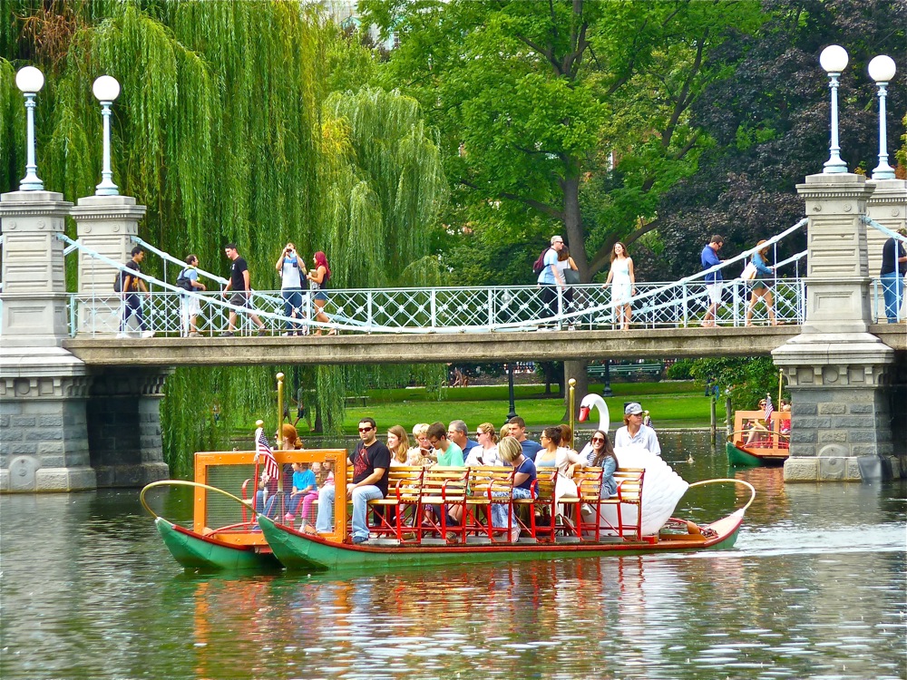 Swan Boat in Boston, Mass.