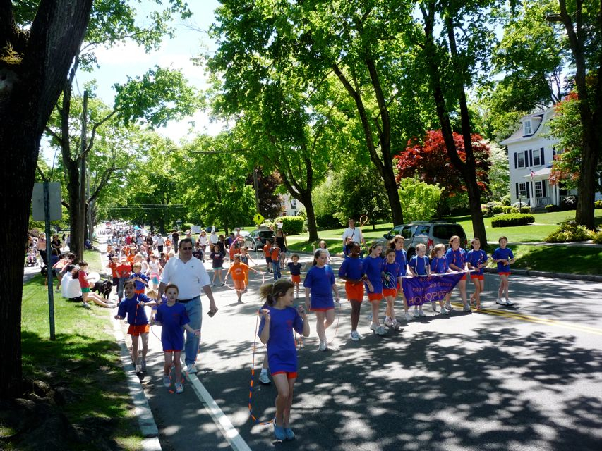 Parade in Walpole, Massachusetts.