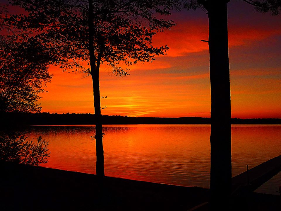 Seeing beyond the trees at Lake Massapoag in Sharon, Mass.