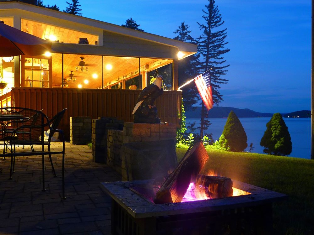 Peaceful evening at Cobblescote on the Lake in Cooperstown, N.Y.
