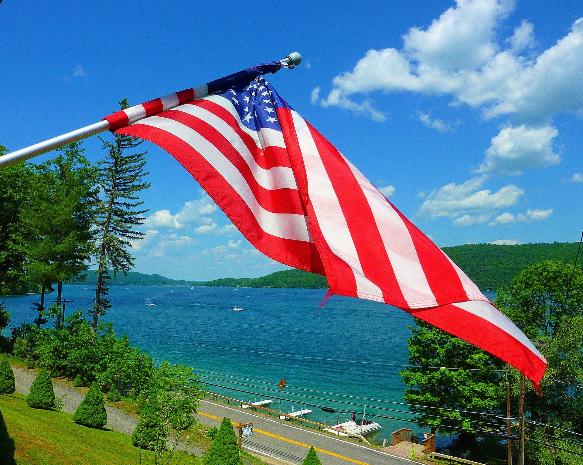 View from Cobblescote on the Lake in Cooperstown, N.Y.