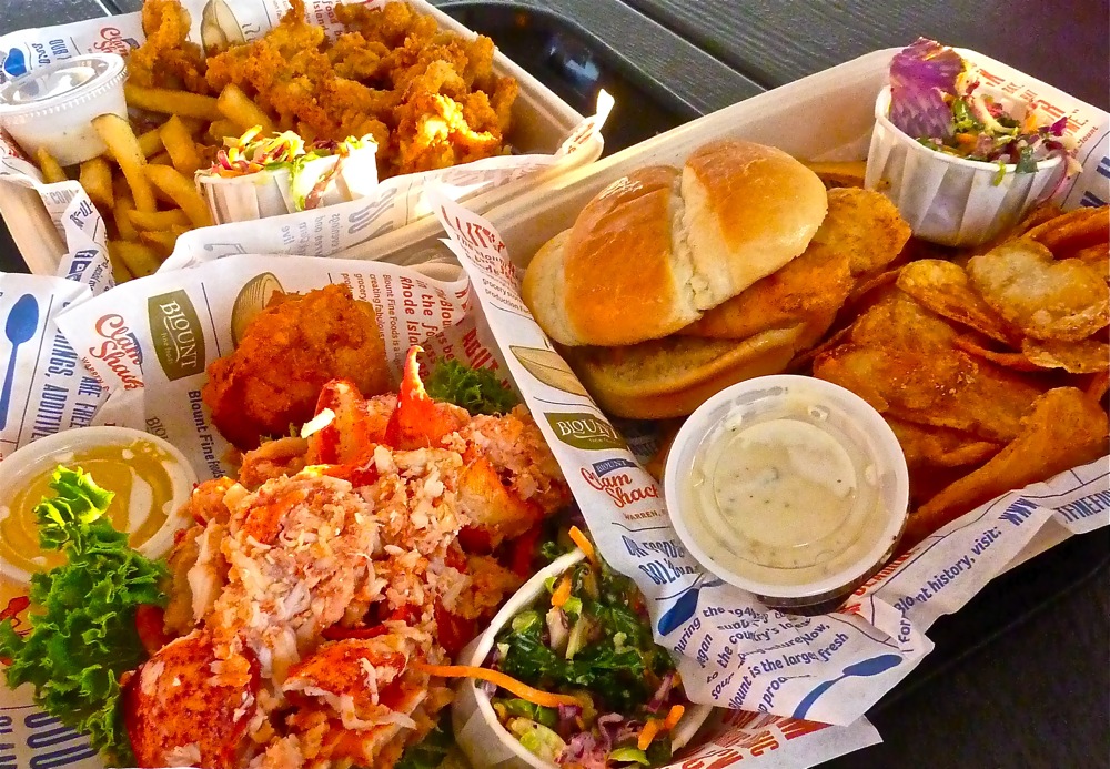 Seafood and fried food at Blount's in Warren, R.I.