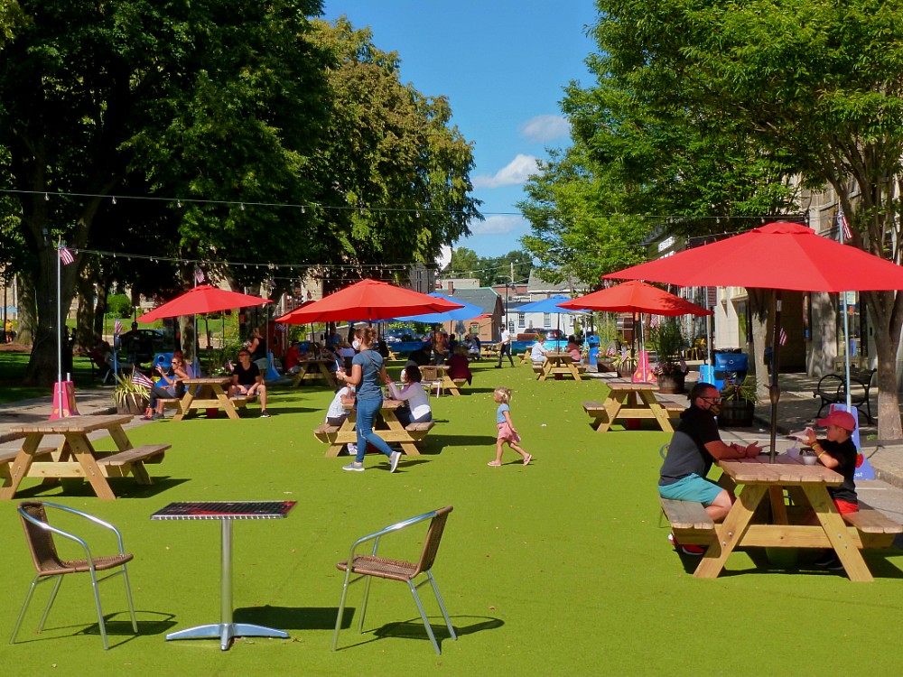 Summer on Central. in downtown Norwood, Massachusetts.