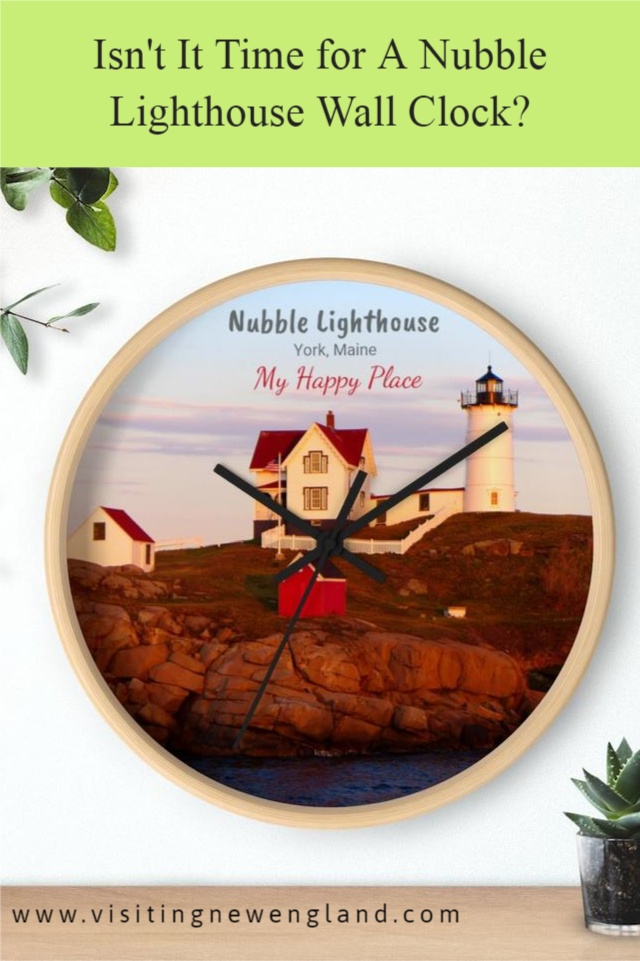 Check out this Nubble Lighthouse Wall Clock for your home, townhouse, condo, yurt, apartment or office!