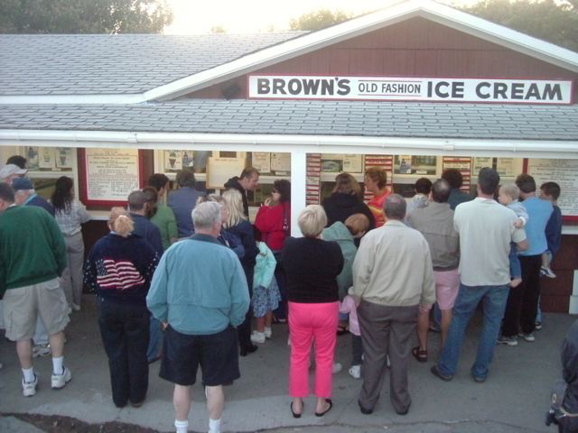 Brown's Old Fashion Ice Cream, York Beach, Cape Neddick, Maine