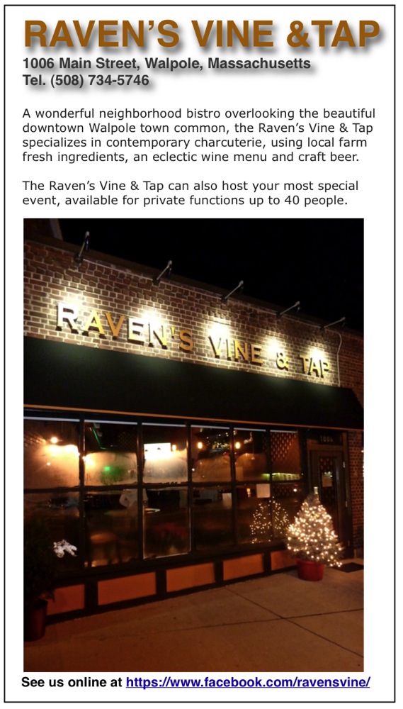 Raven's Vine & Tap, Walpole Massachusetts