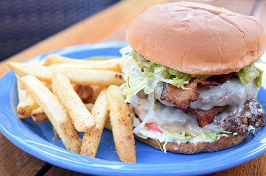 Guacamole bacon smash burger from CJ's Great West Grill in Manchester, N.H.