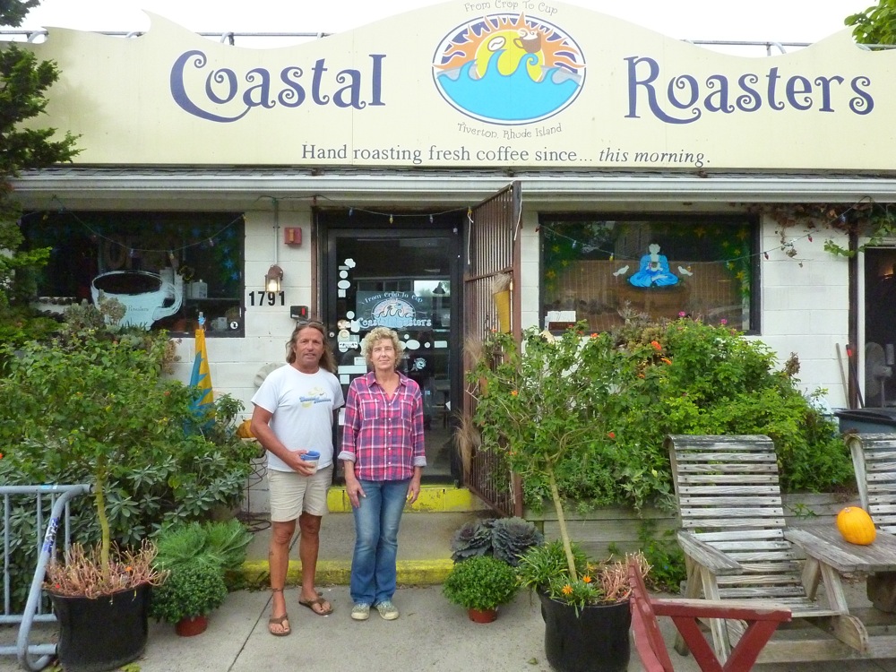 Donald and Lisa Machado, co-owners of Coastal Roasters in Tiverton, R.I.