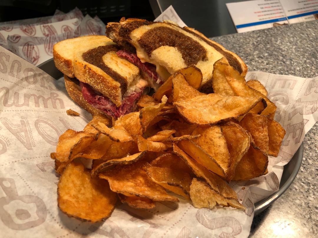 Reuben sandwich from The Common Man Roadside Millyard in Manchester, N.H.