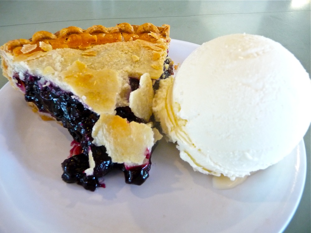 Blueberry pie from the Whatley Diner in Whatley, Massachusetts.