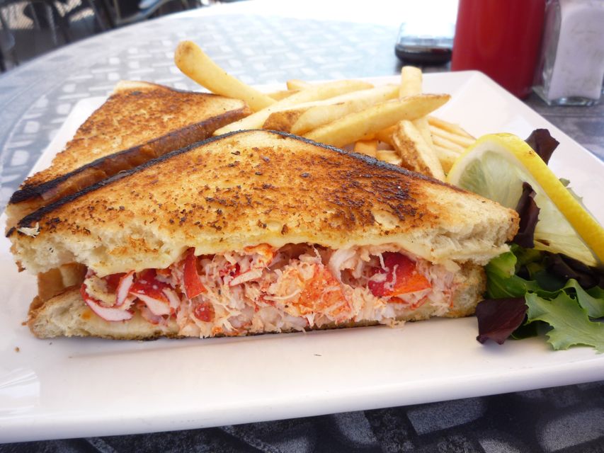 Image of lobster grilled cheese from the Sail Loft, Dartmouth MA