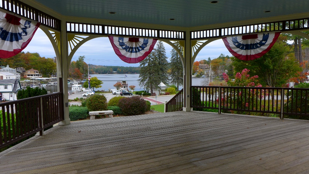 View of Sunapee Harbor, N.H. from the gazebo.