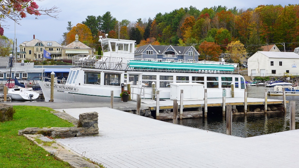 Sunapee Harbor boat cruise -- New Hampshire lake life.