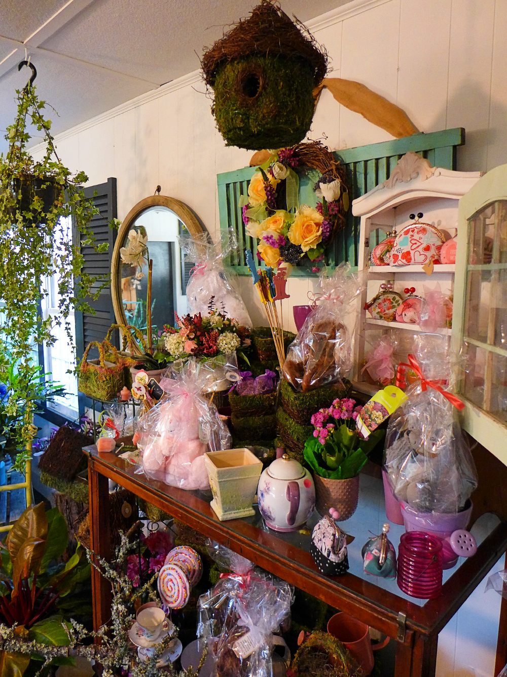 Gif area at Sunnyside Gardens floral shop in Hopkinton, Mass.