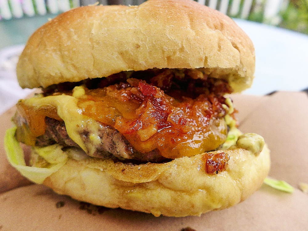Mouthwatering burger from Tessie's Bar & Kitchen in Walpole, Mass.