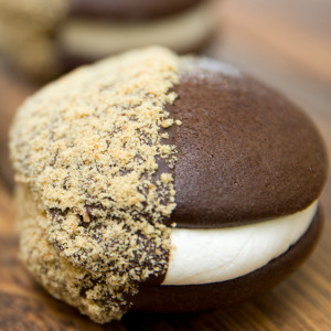 S'more whoopie pie from The Whoo(pie) Wagon in Topsfield, Mass.