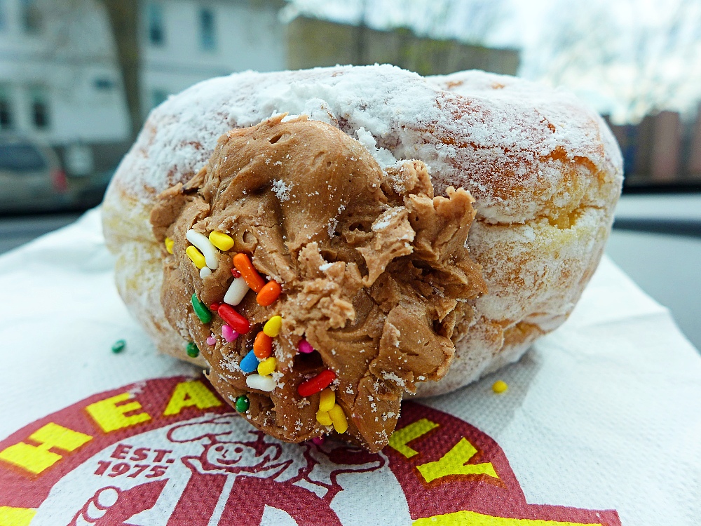 Chocolate filled doughnut from Heav’nly Donuts in Haverhill, Mass.