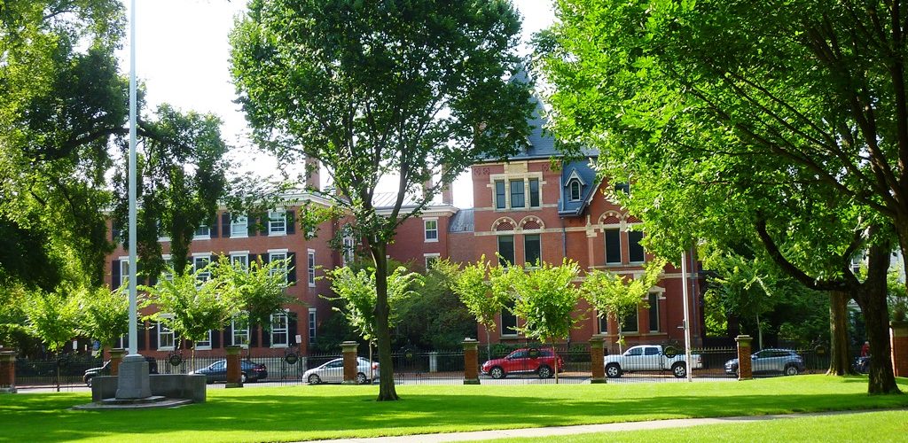 Brown University neighborhood at College Hill in Providence, Rhode Island
