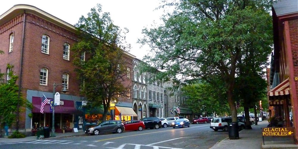 The village of Shelburne Falls, Massachusetts.