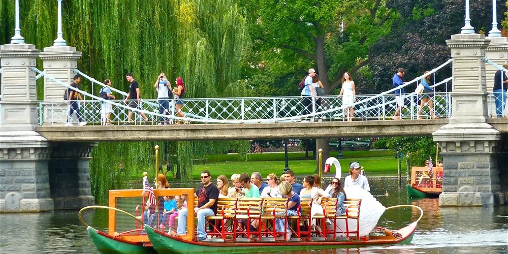 Swan Boat in Boston, Mass.
