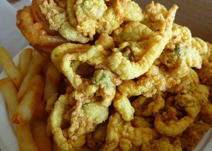 Fried clams from Woodman's in Essex, Mass.