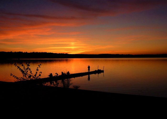Finding peace and solitude at beautiful Lake Massapoag in Sharon. Mass.