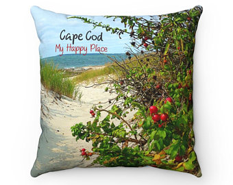 My Happy Place - Cape Cod Throw Pillow from NewEnglandCaptured at Etsy.